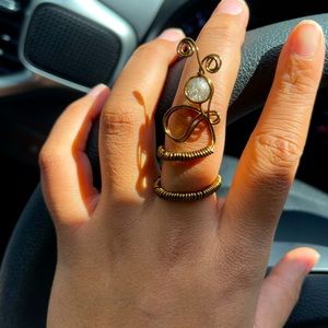 Handmade wire wrapped ring